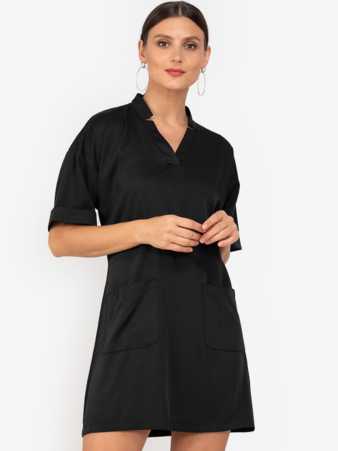 

ZALORA WORK Black Sheath Mini Dress