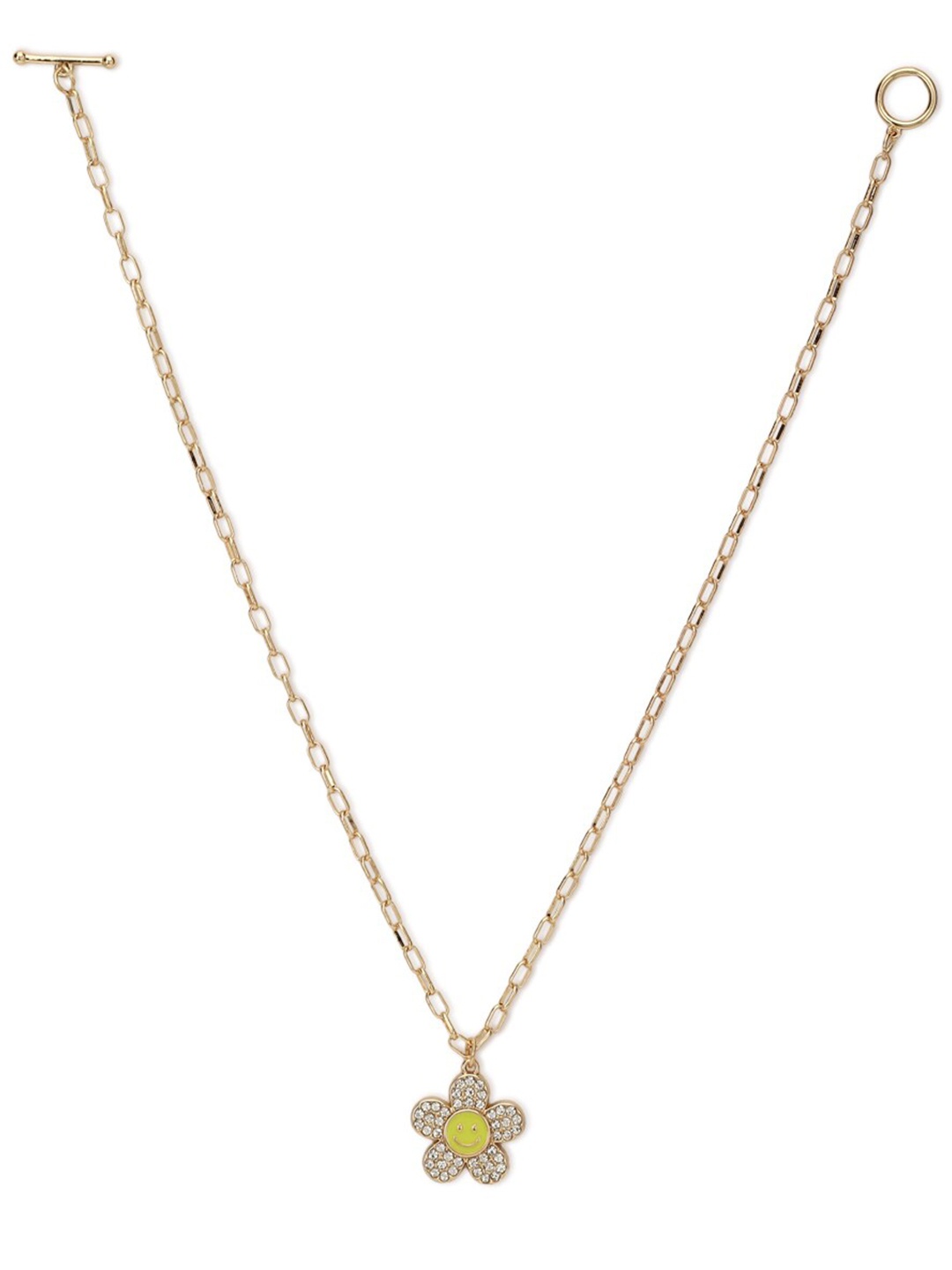 

FOREVER 21 Gold-Toned & White Necklace