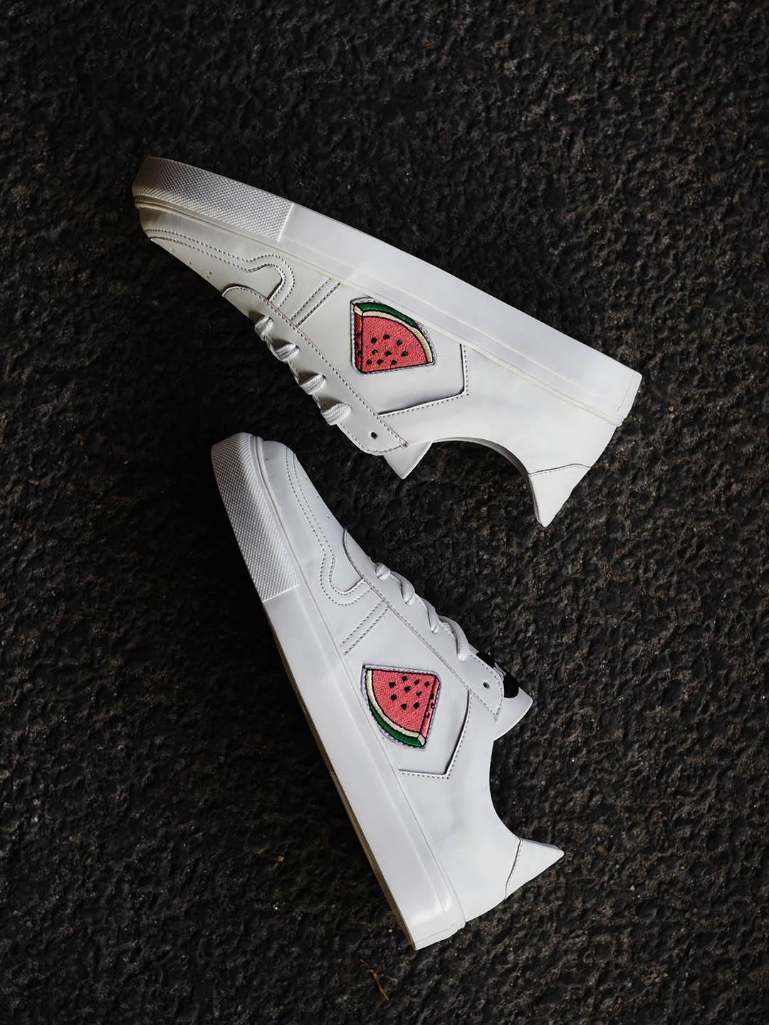 

Doc Martin Men White Colourblocked High-Top Sneakers