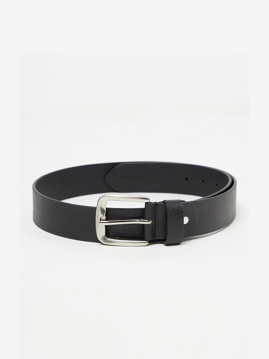 

Cantabil Men Black Leather Belt