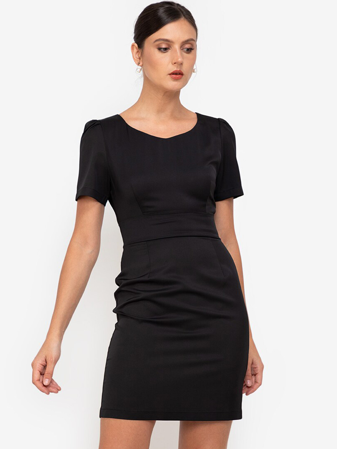 

ZALORA WORK Women Black Bodycon Mini Dress