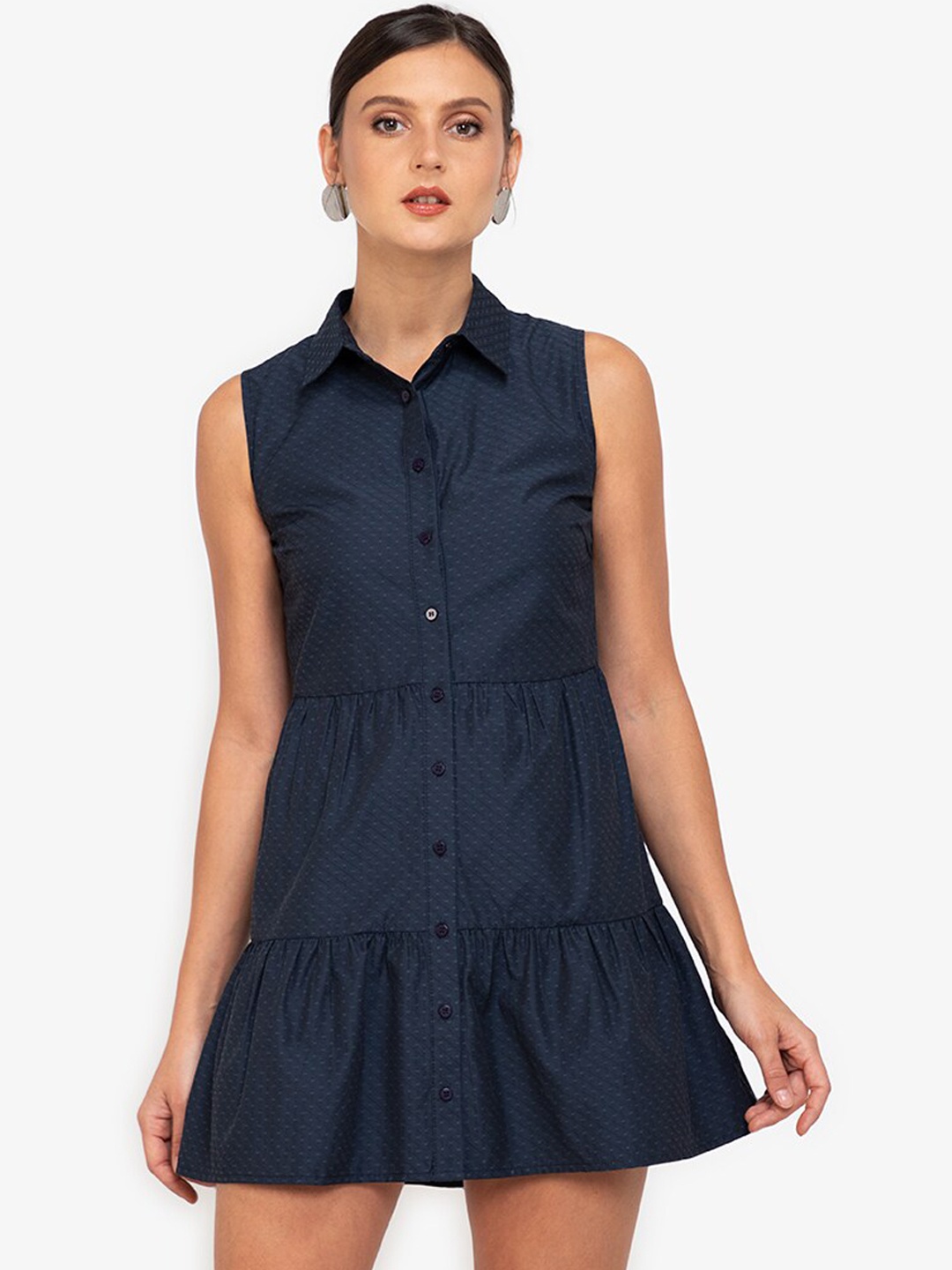 

ZALORA WORK Women Navy Blue Mini Dress