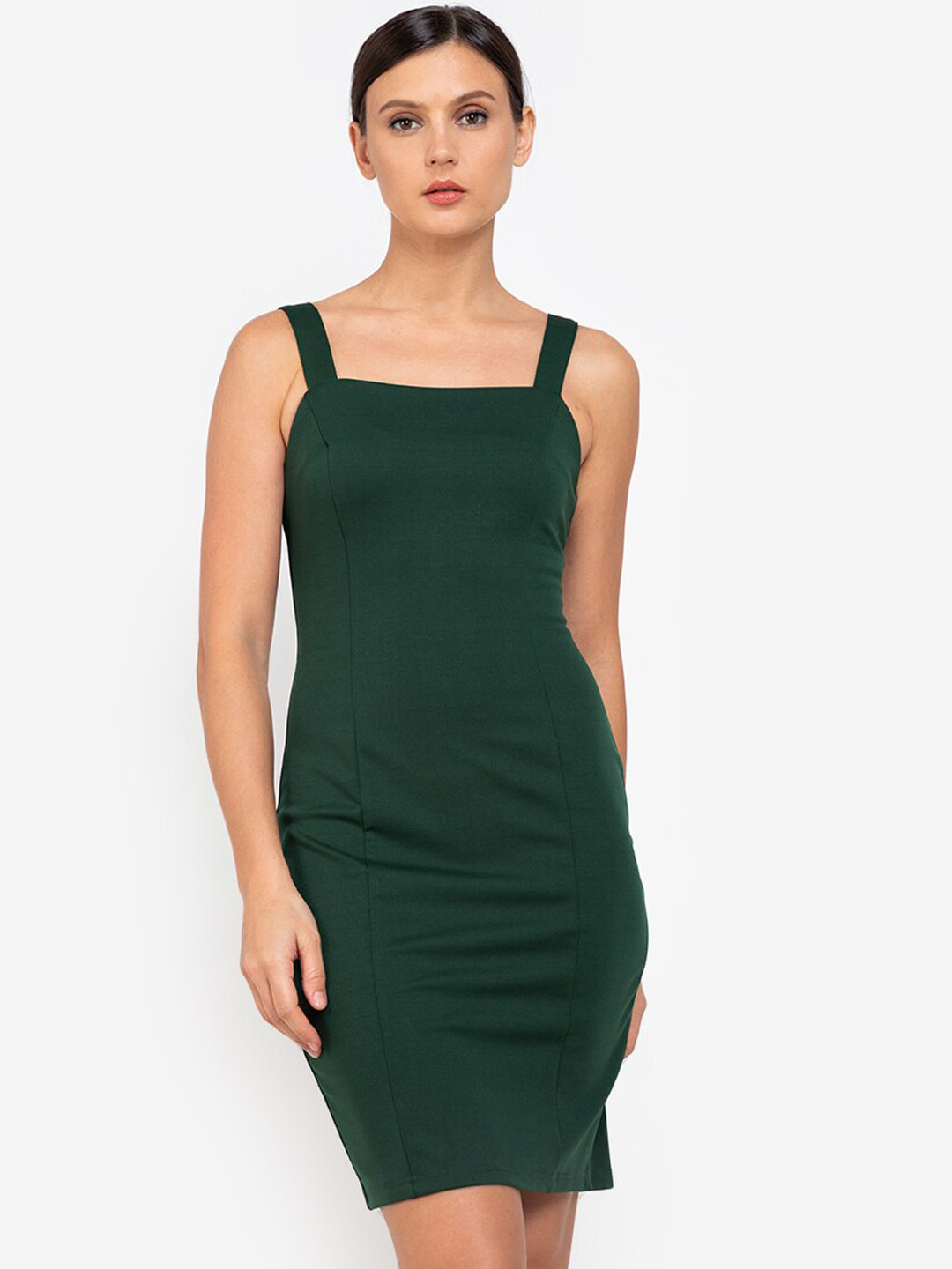 

ZALORA WORK Green Bodycon Midi Dress