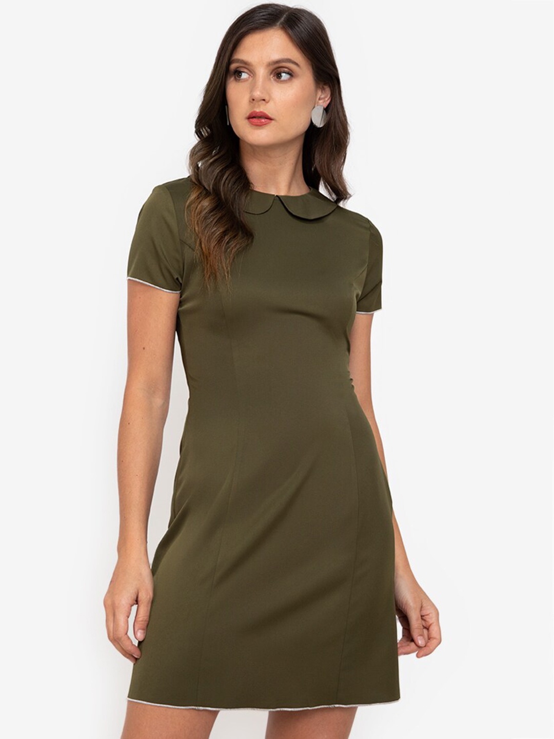 

ZALORA WORK Green A-Line Dress