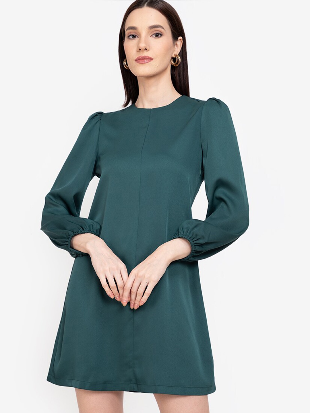 

ZALORA WORK Green A-Line Mini Dress