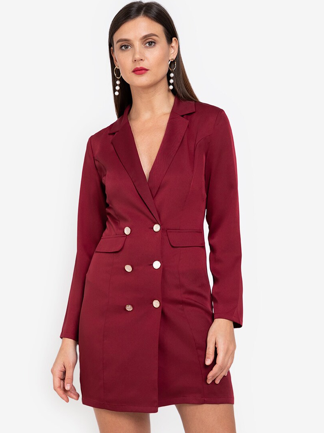 

ZALORA WORK Red Formal Mini Tailored Blazer Dress