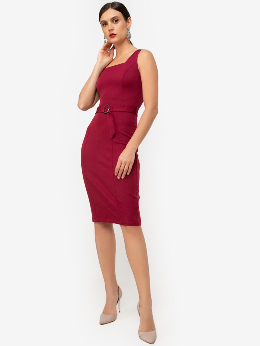 

ZALORA WORK Women Red Bodycon Dress