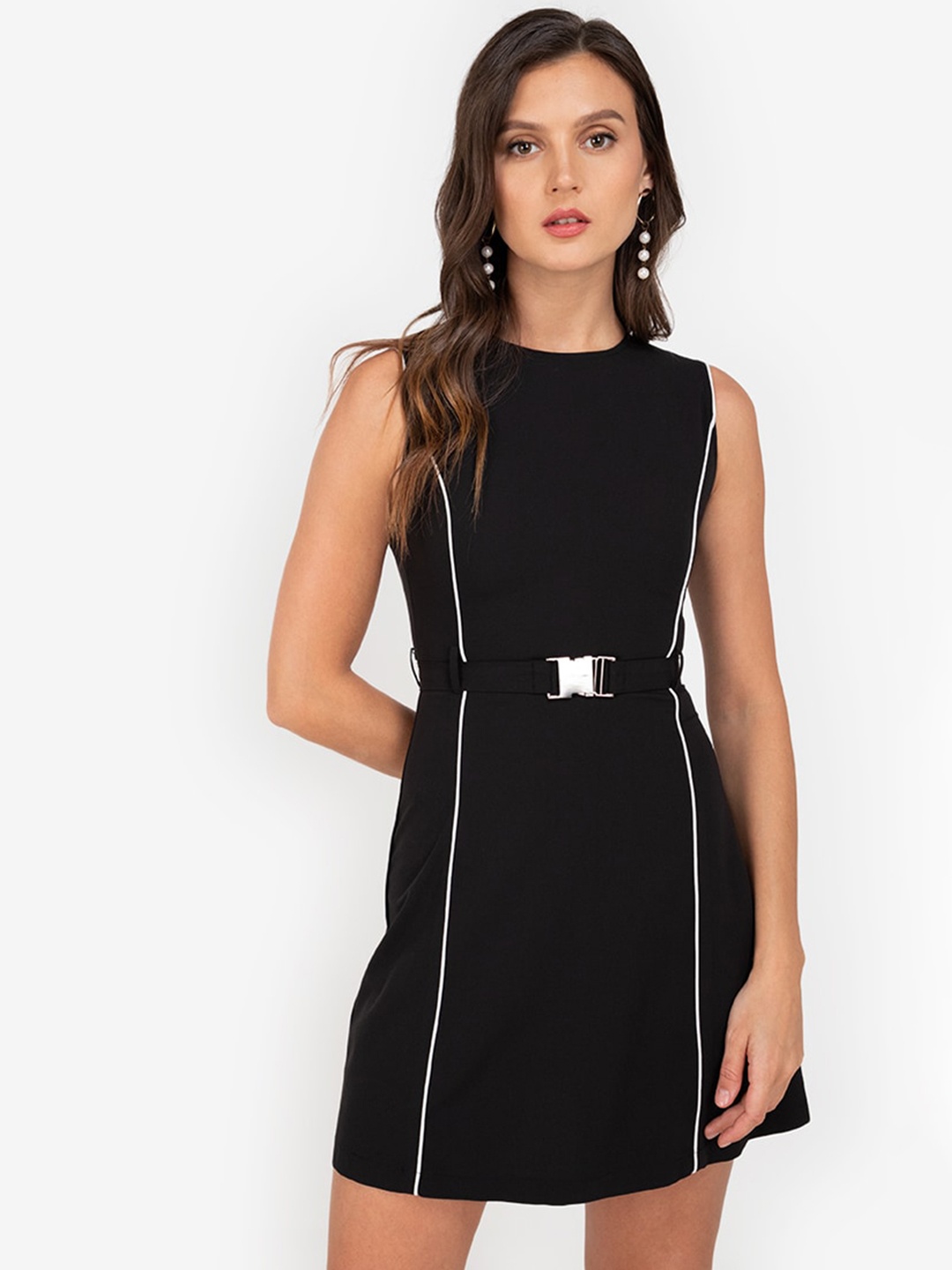 

ZALORA WORK Black Sheath Mini Dress