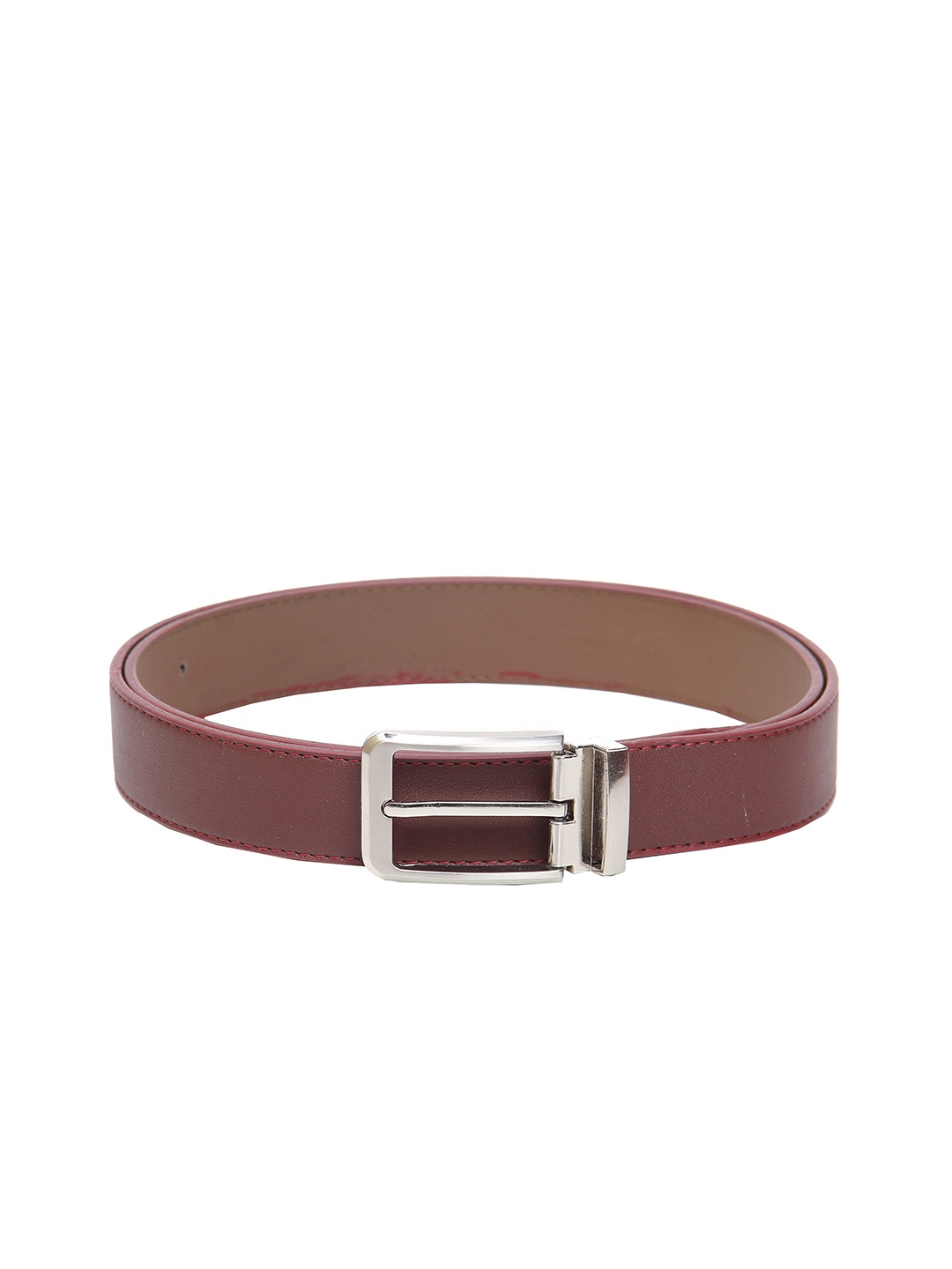 

Calvadoss Men Maroon PU Belt