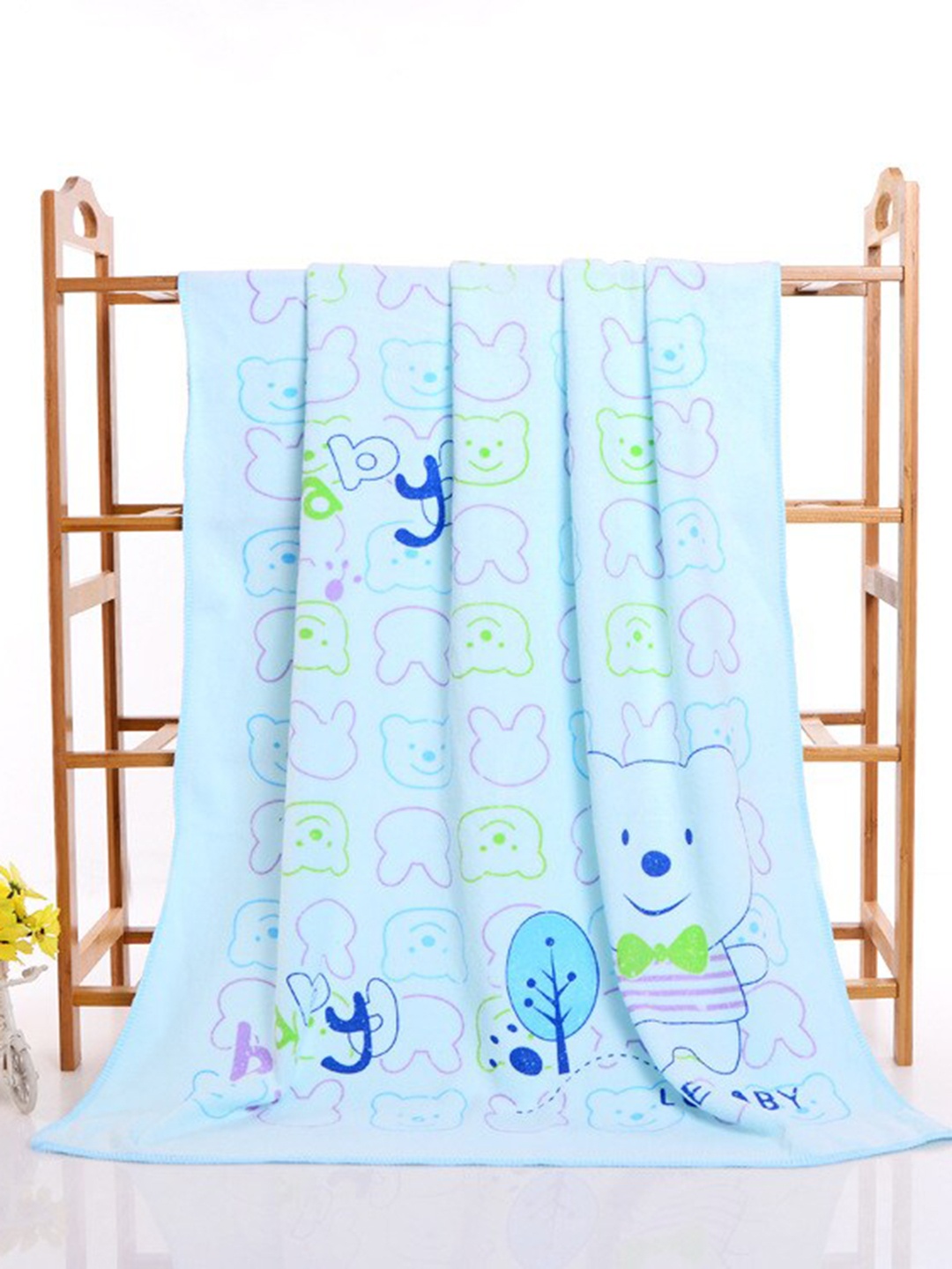 

PAWCHIE Blue Printed Cotton Microfiber Drying Pet Towel