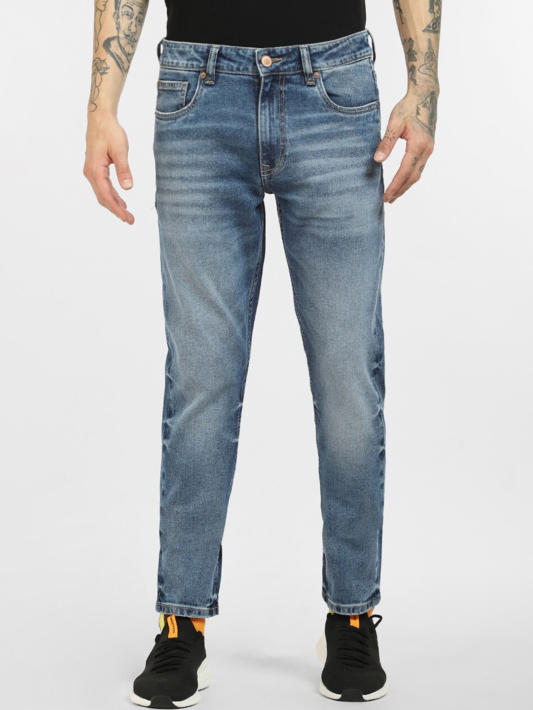 

Jack & Jones Men Blue Slim Fit Low-Rise Light Fade Denim Jeans