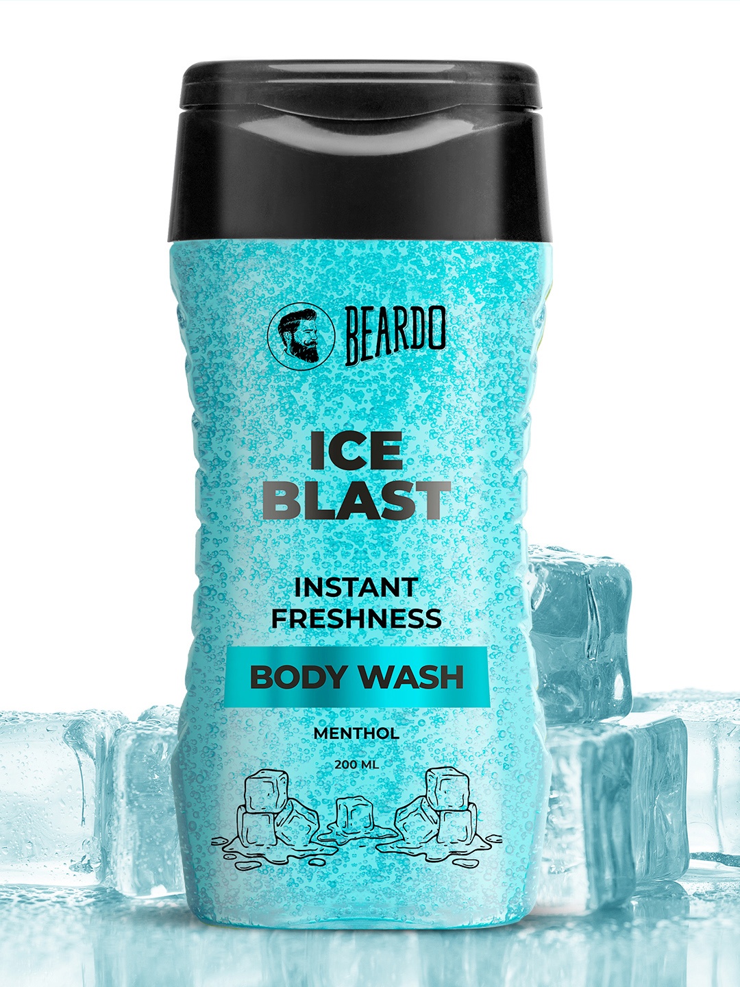 

BEARDO Men Ice Blast Instant Freshness Body Wash - 200ml, Blue