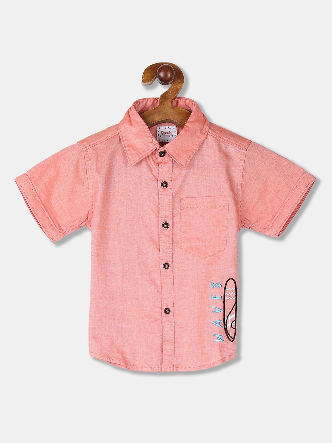 

Donuts Boys Orange Casual Shirt