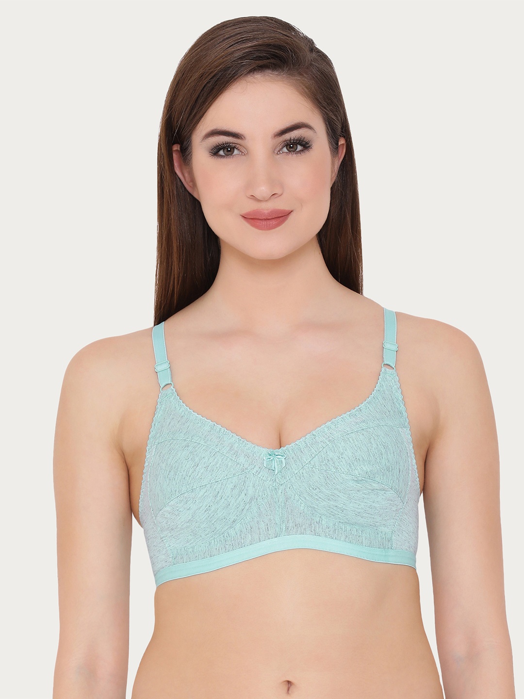 

Clovia Cotton Non-Padded Non-Wired Full Cup Bra, Blue