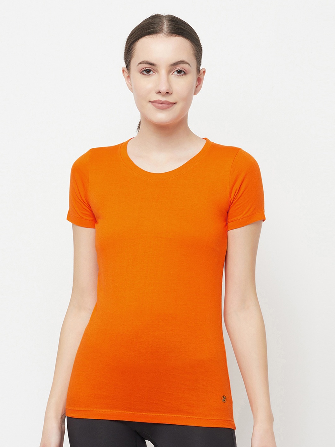 

Truerevo Women Orange Anti Odour T-shirt