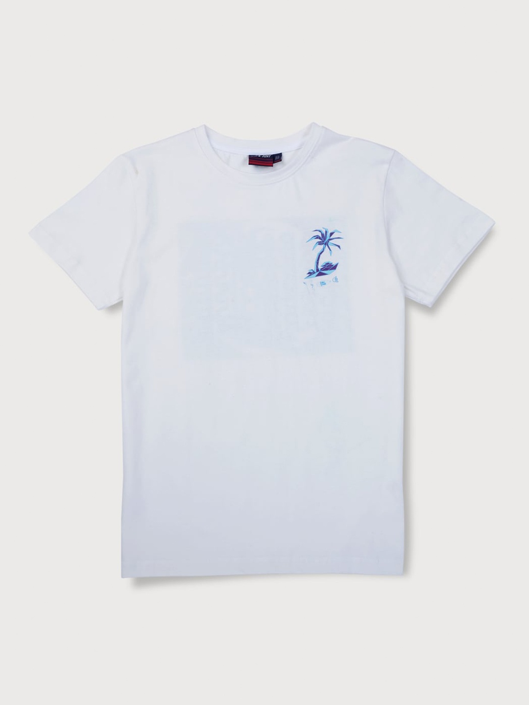 

Gini and Jony Boys Off White Printed Cotton T-shirt