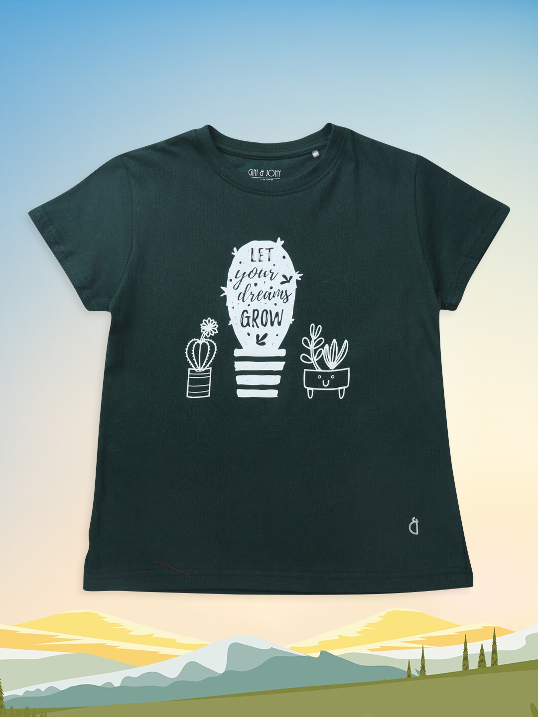 

Gini and Jony Green Print Top
