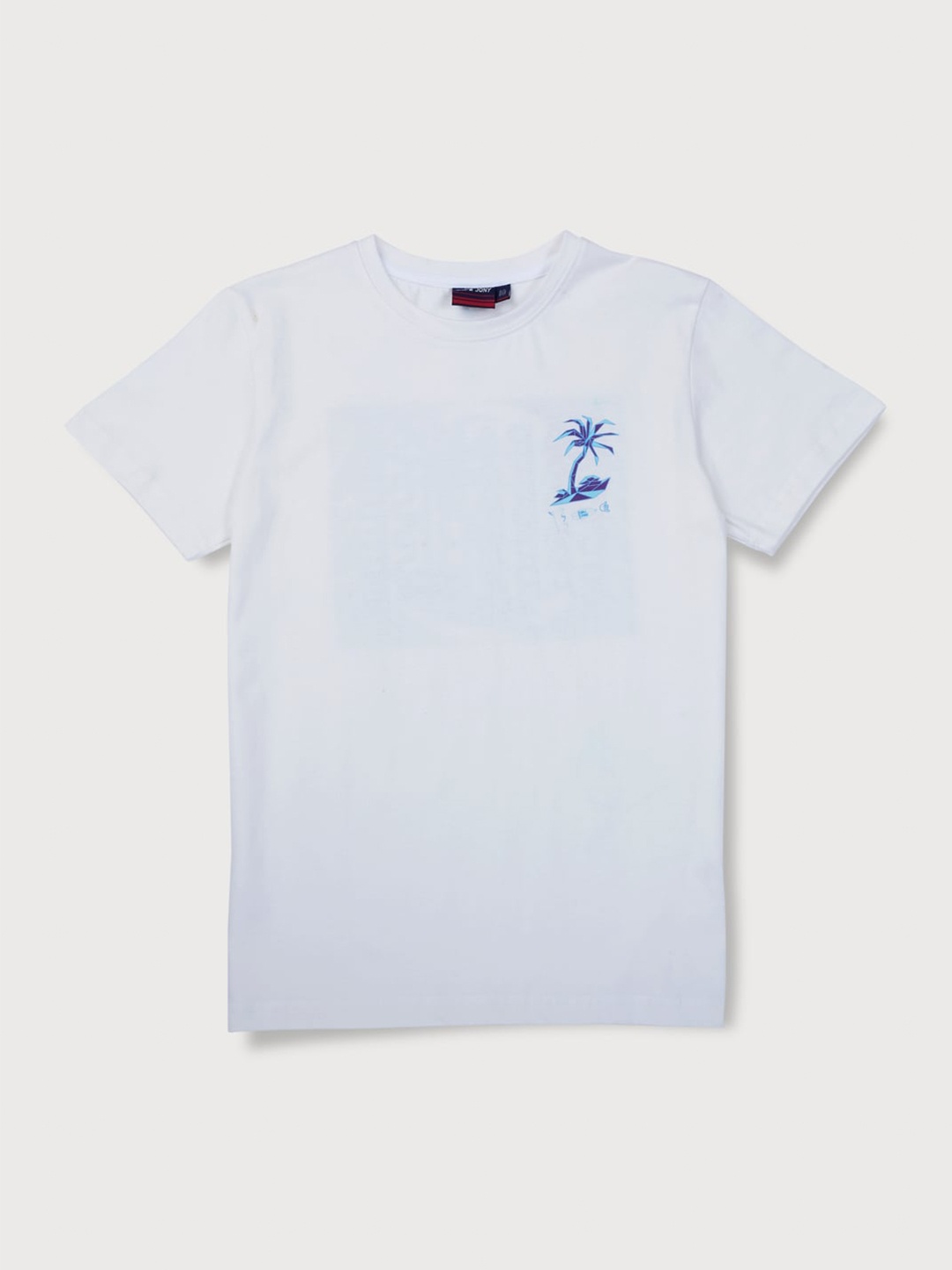 

Gini and Jony Boys Off White Printed Cotton T-shirt