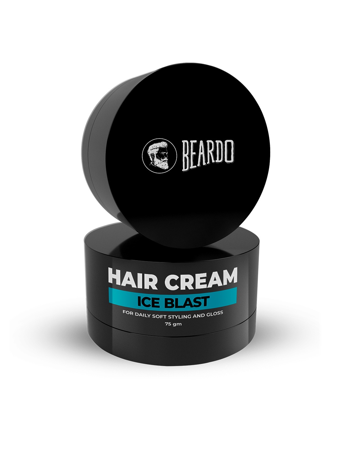 

BEARDO Men Ice Blast Hair Cream with Coconut Oil & Menthol- 75g, Black