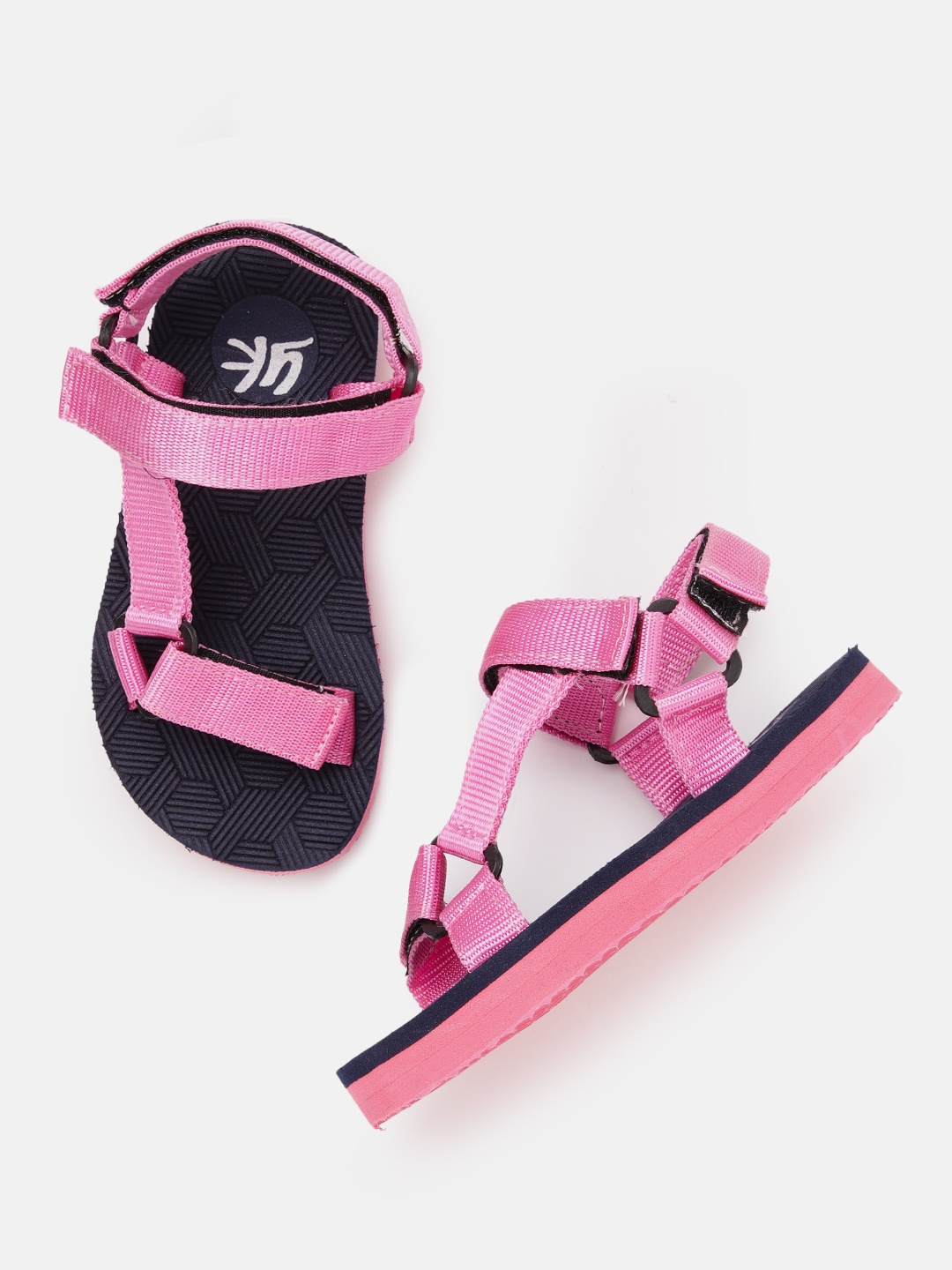 

YK Girls Woven Design Sports Sandals, Pink