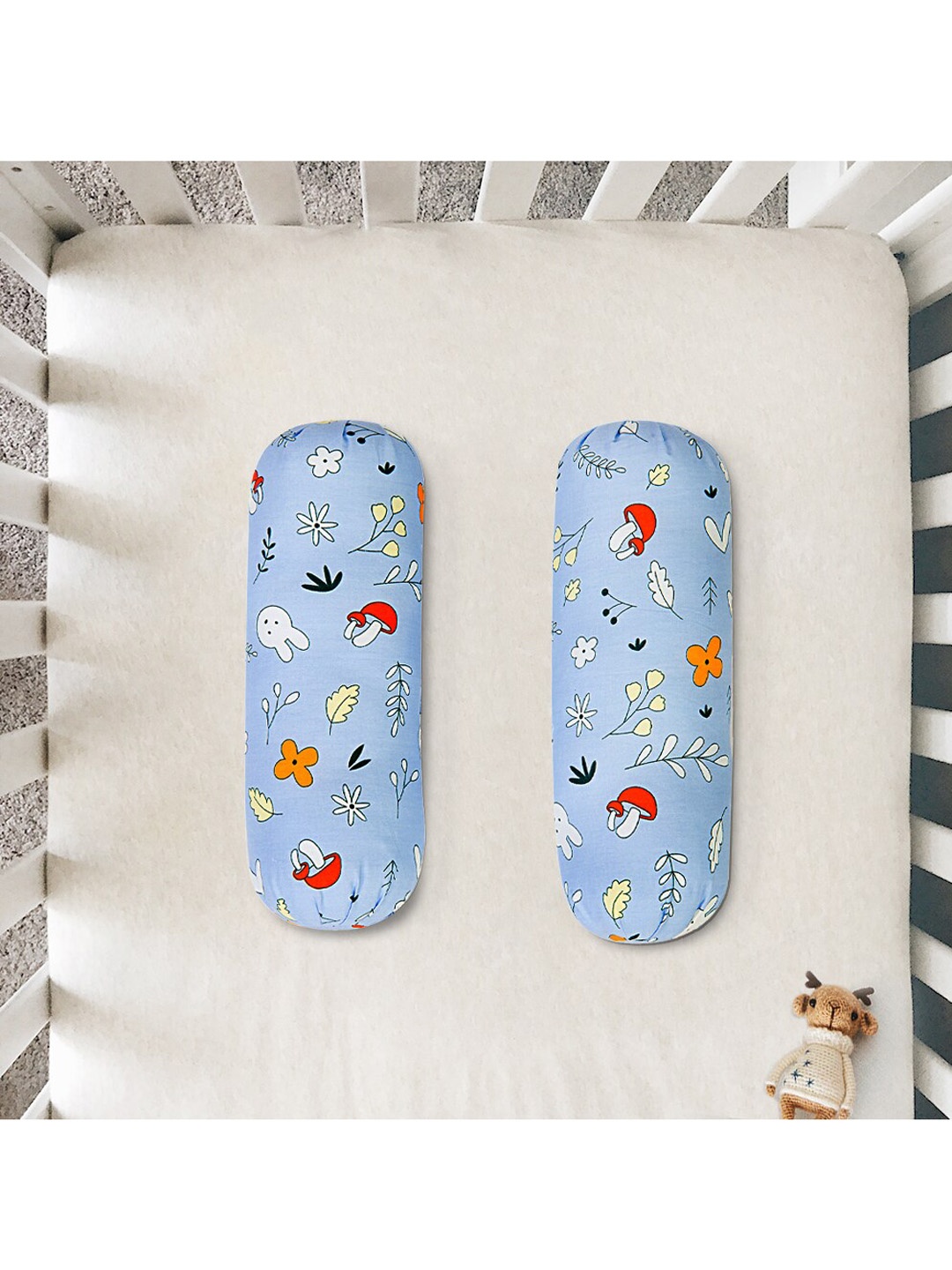 

Baby Moo Kids Set of 2 Blue Bolsters