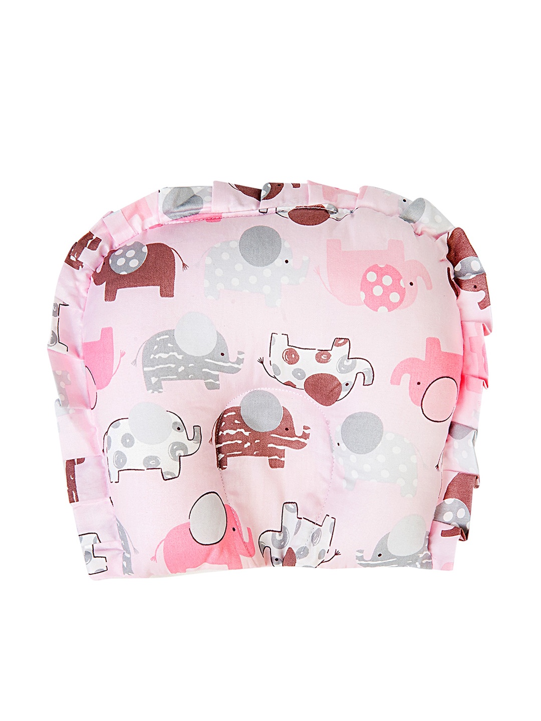 

Baby Moo Girls Pink Elephant Printed U Shape Pillow