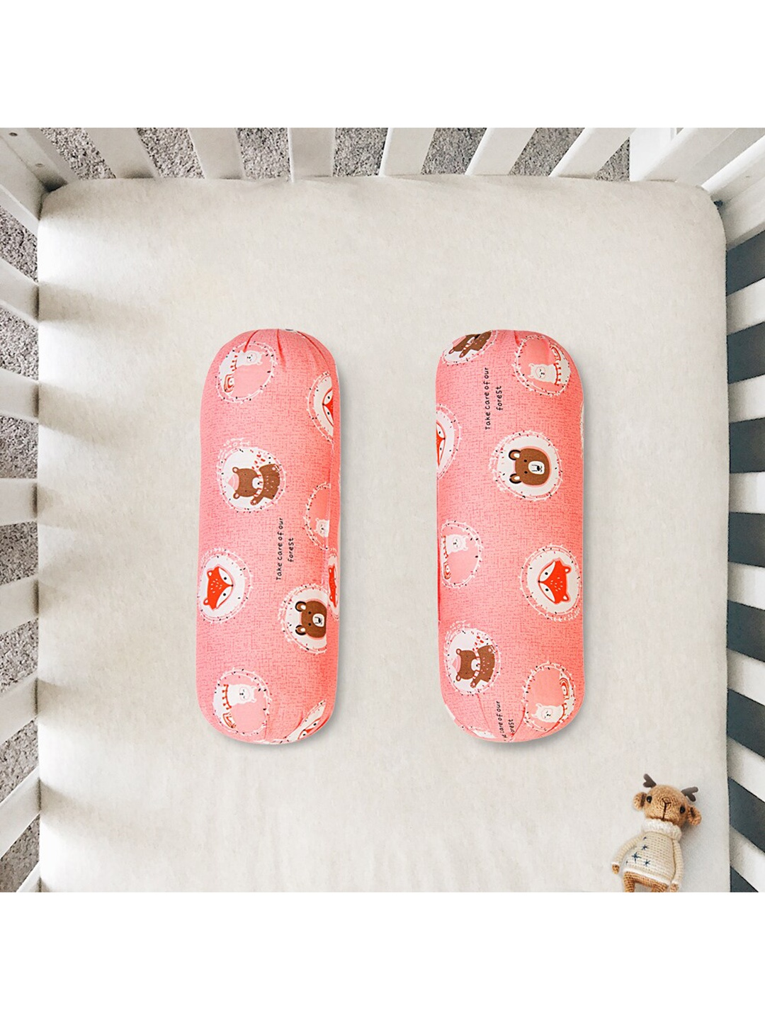 

Baby Moo Kids Set of 2 Peach-coloured Bolsters