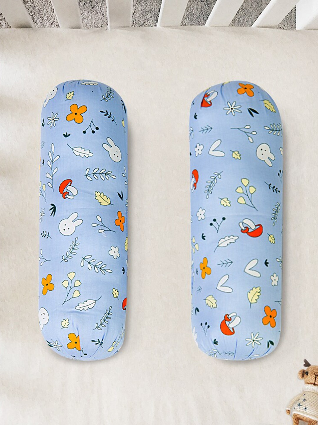 

Baby Moo Set of 2 Blue Large Bolsters