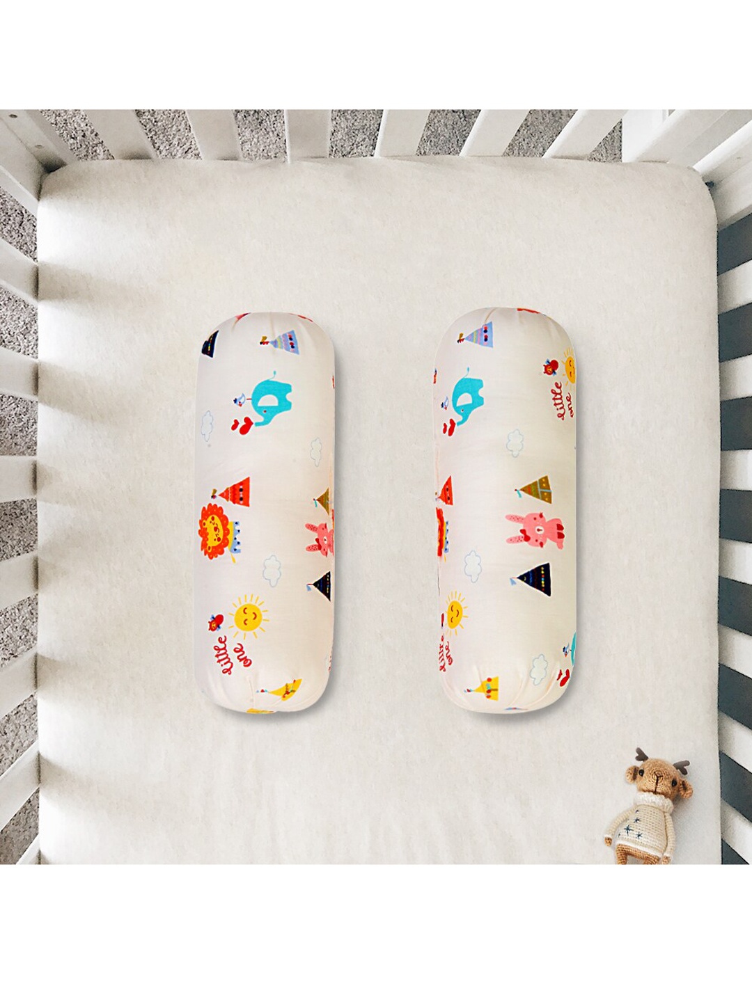 

Baby Moo Kids Set of 2 Off White Bolsters