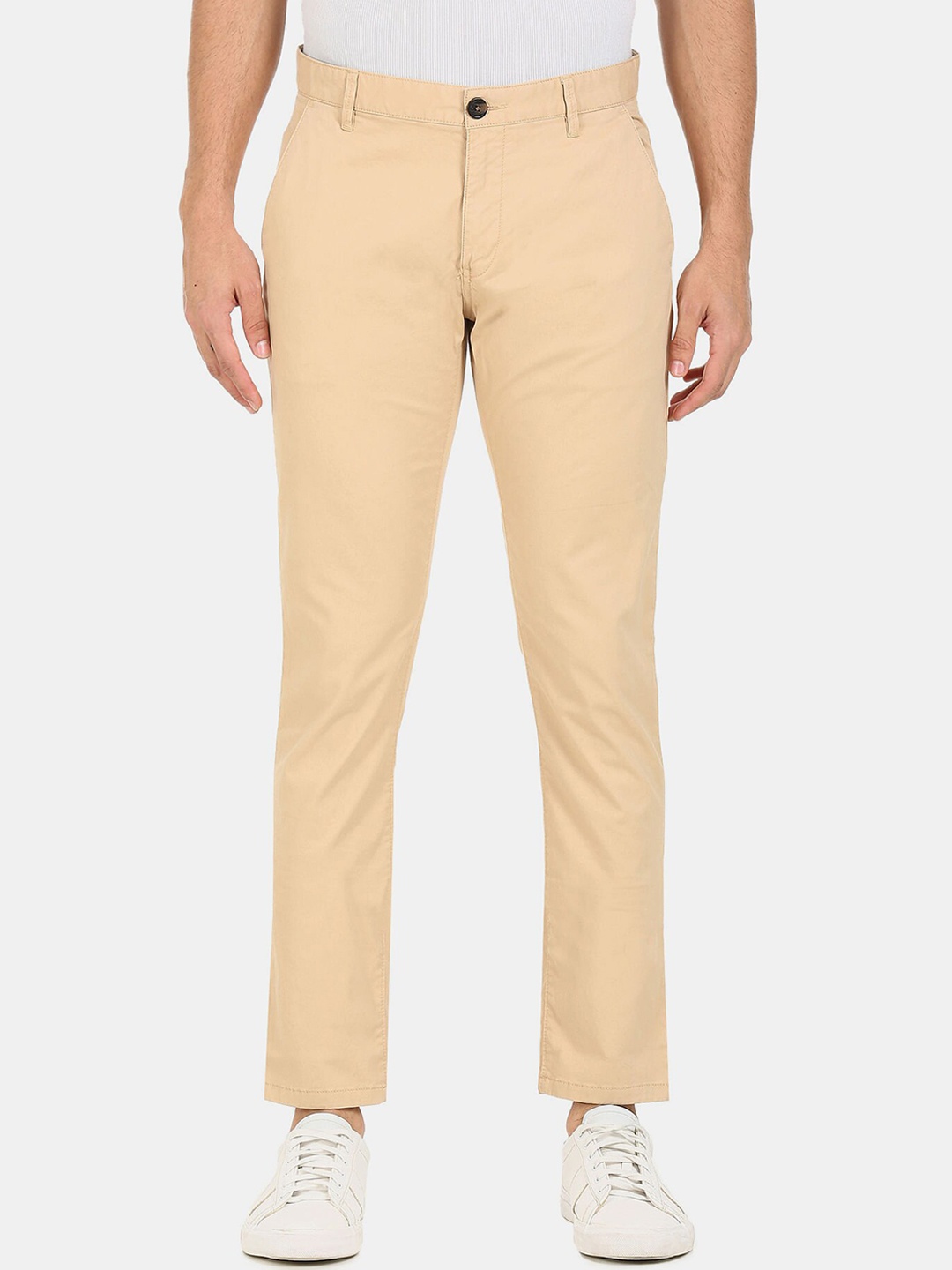 

Aeropostale Men Beige Cropped Chinos