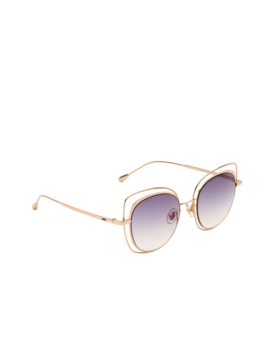 

MOLSION Women Blue Lens & Gold-Toned Cateye Sunglasses with UV Protected Lens MS 8028