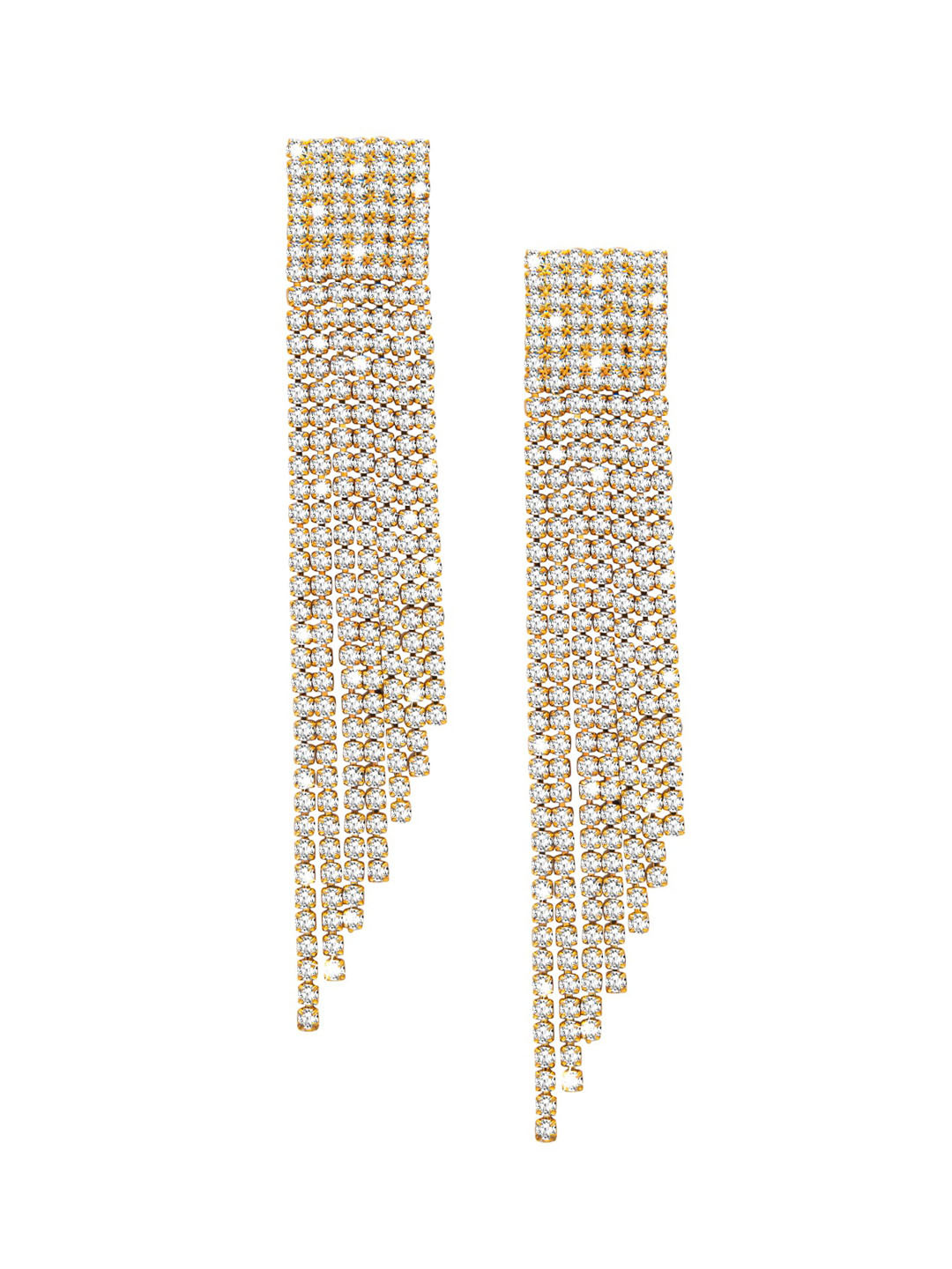 

Shining Jewel - By Shivansh Gold-Toned Contemporary Drop Earrings