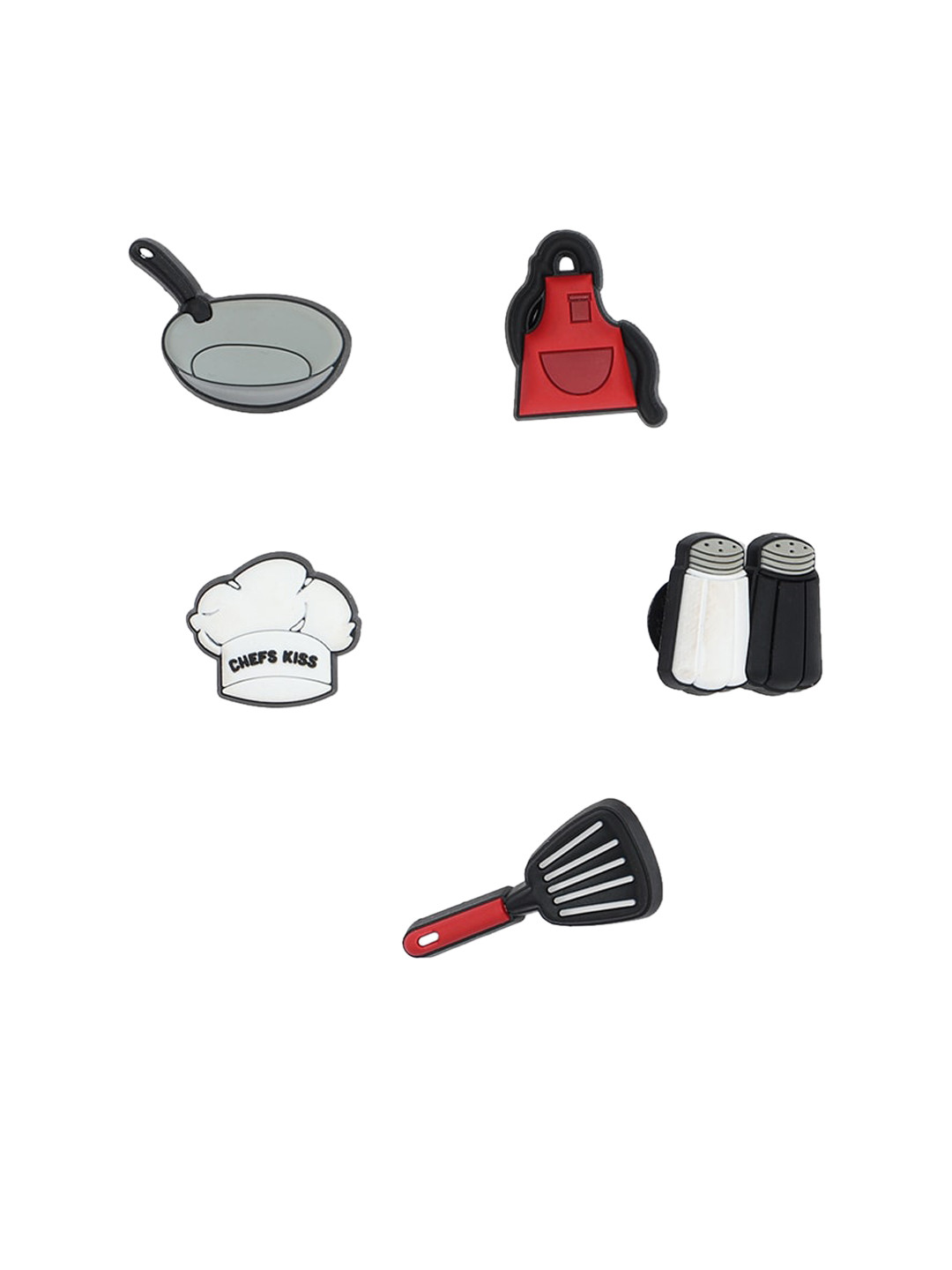 

Crocs Pack Of 5 Chef Jibbitz Shoe Charm, Multi