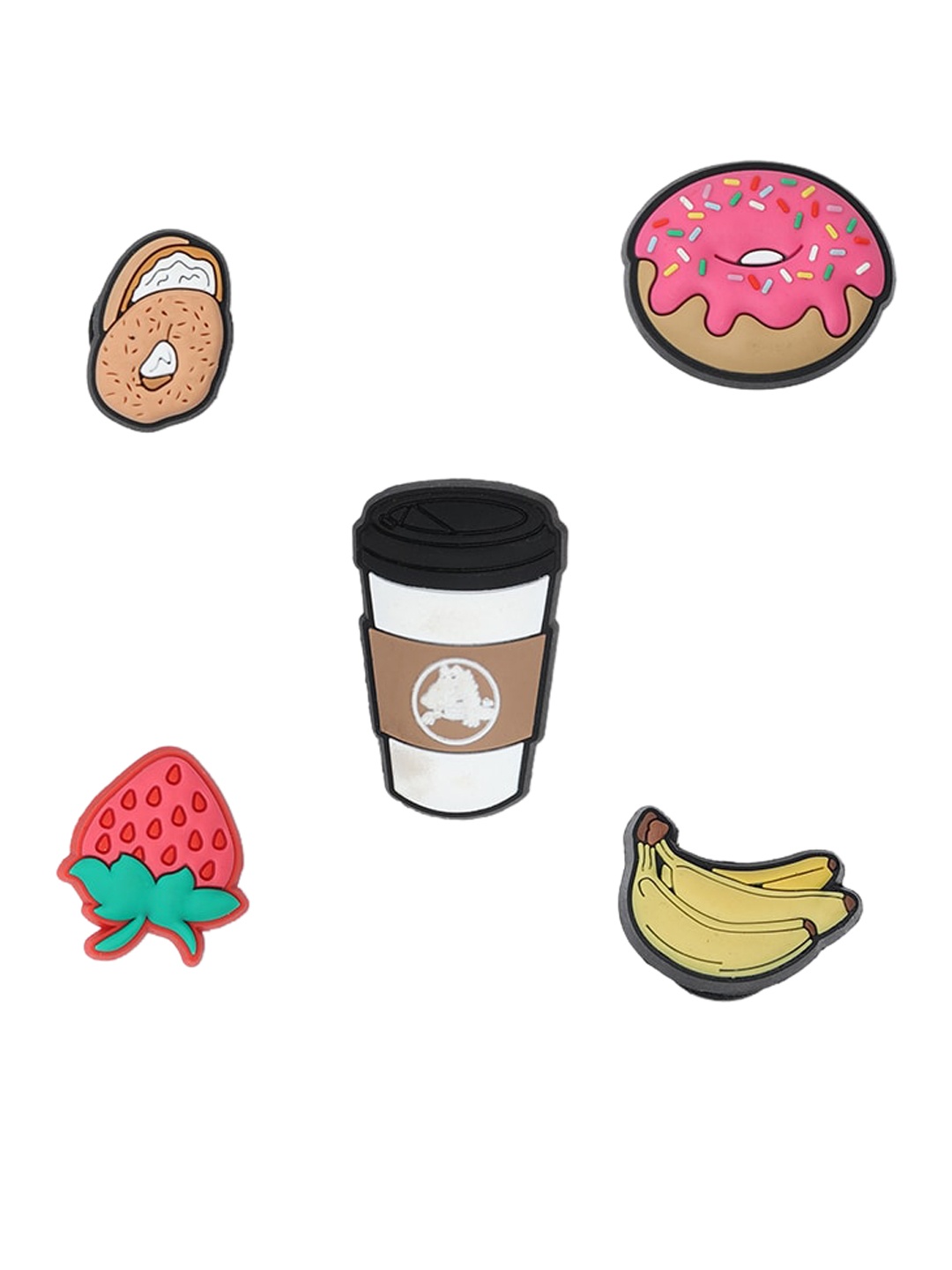 

Crocs Pack Of 5 Breakfast Jibbitz, Multi