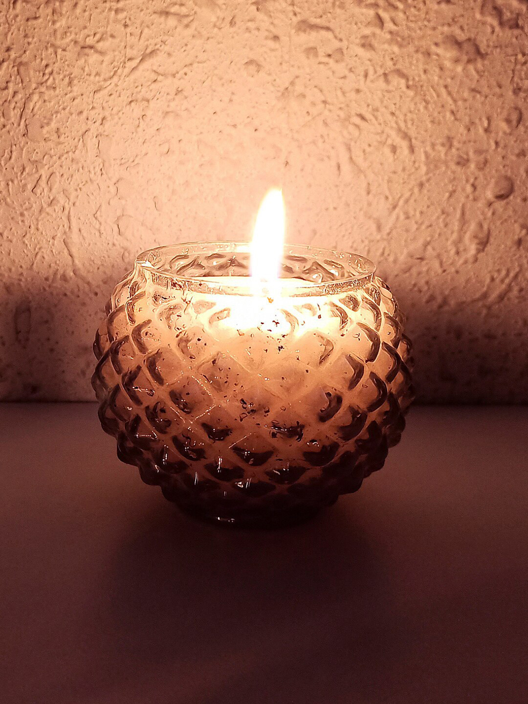 

StyleMyWay Transparent Round Glass Natural Wax Fragrance Candle