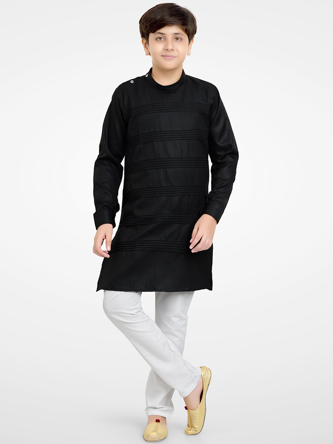 

Jeetethnics Boys Black Kurta with Pyjamas