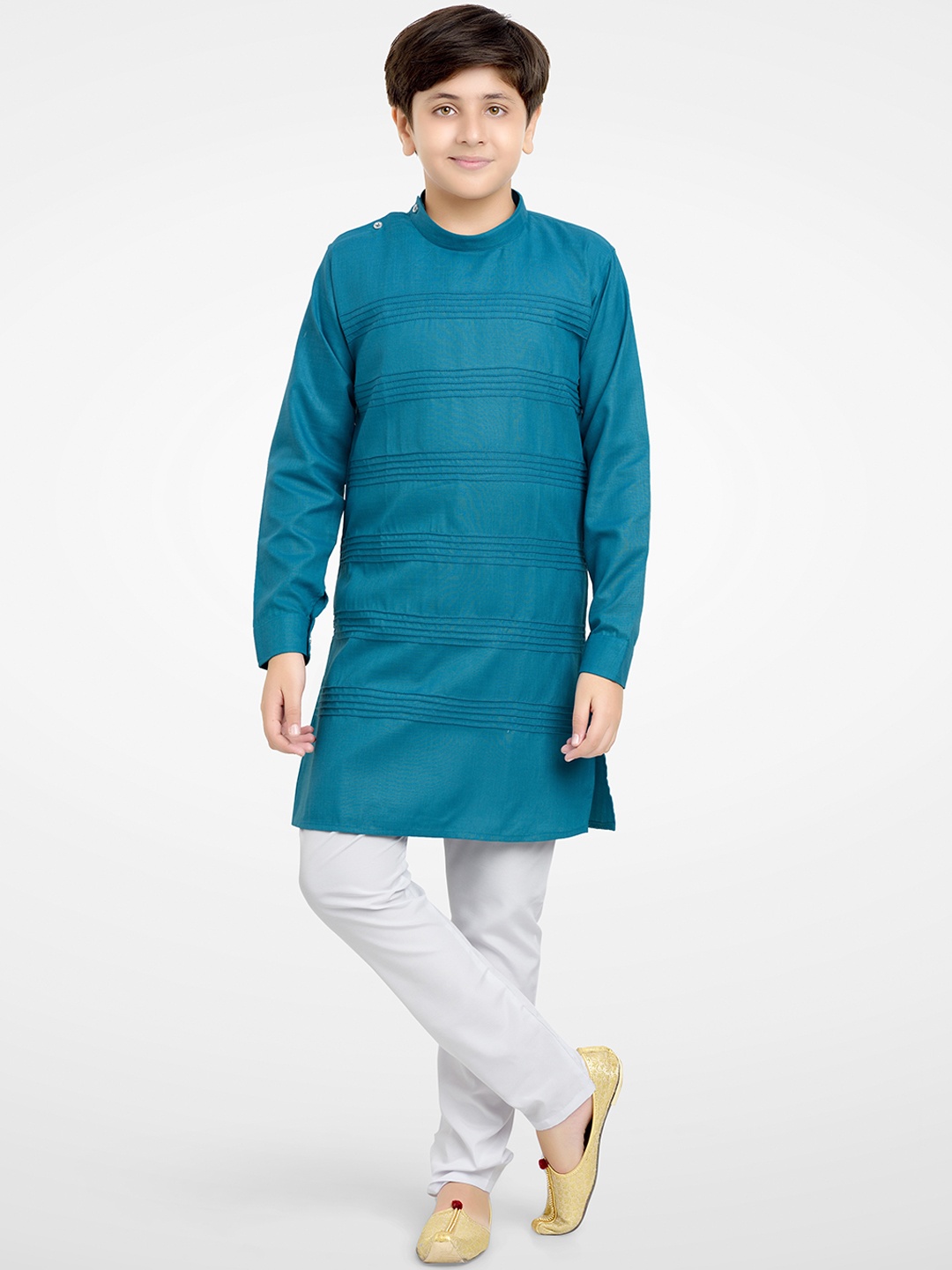 

Jeetethnics Boys Blue Kurti with Pyjamas