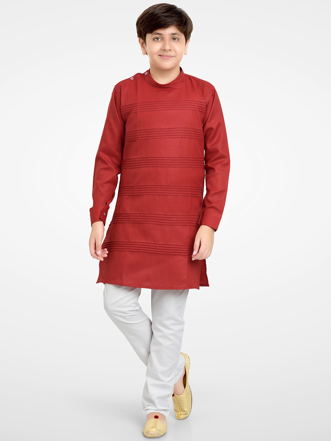 

Jeetethnics Boys Red Kurta with Pyjamas