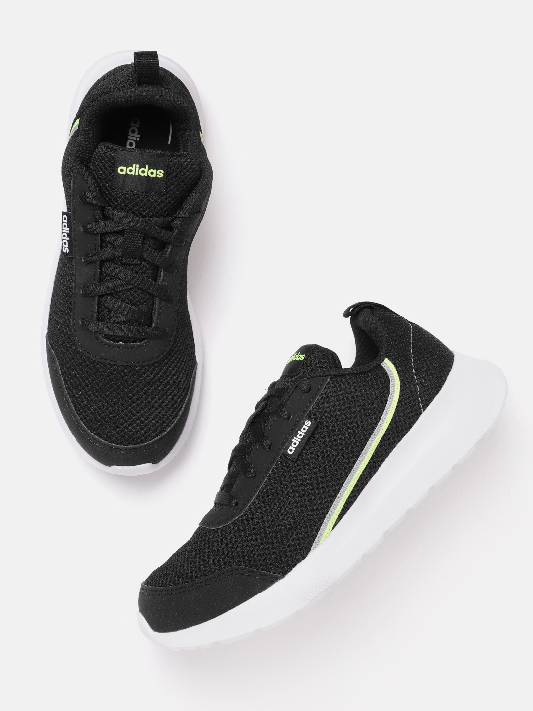 

ADIDAS Kids Woven Design Potentio Running Shoes, Black