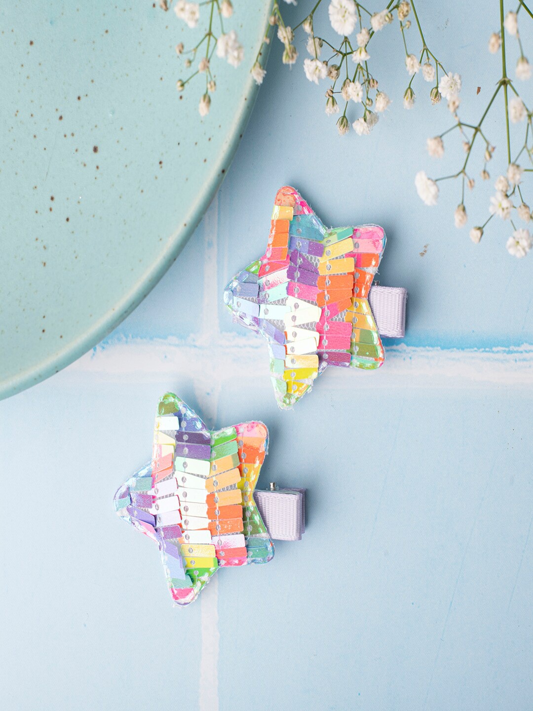 

Jewelz Girls Pink & Blue Set of 2 Alligator Hair Clip