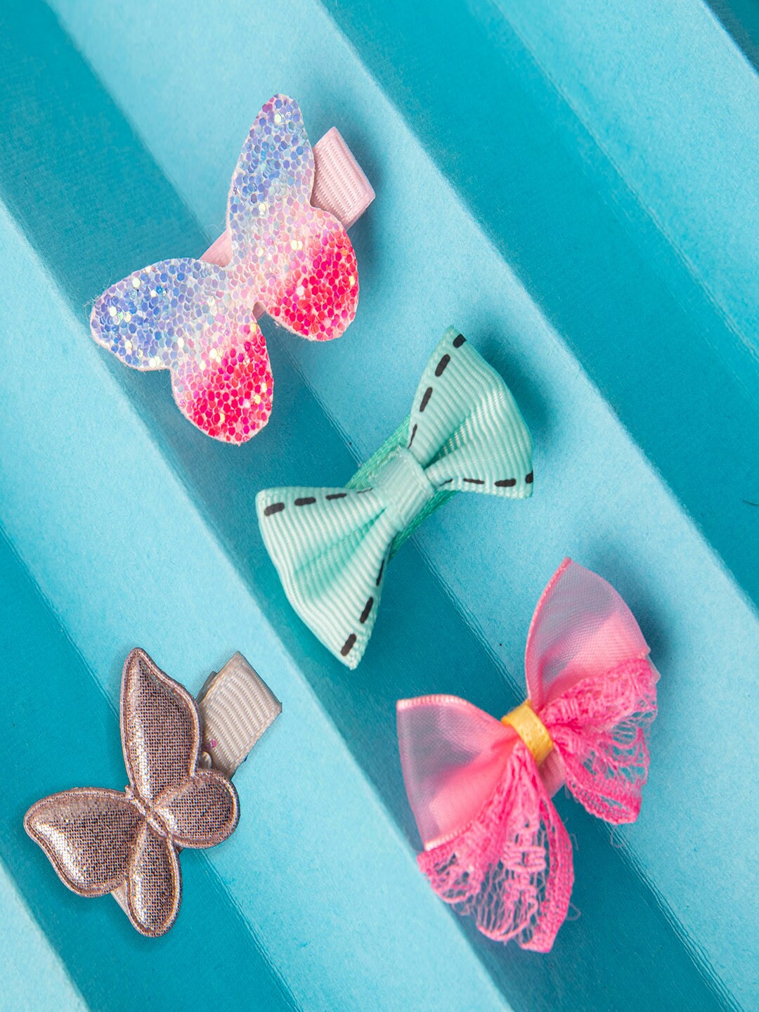 

Jewelz Girls Blue & Pink Set of 4 Alligator Hair Clip