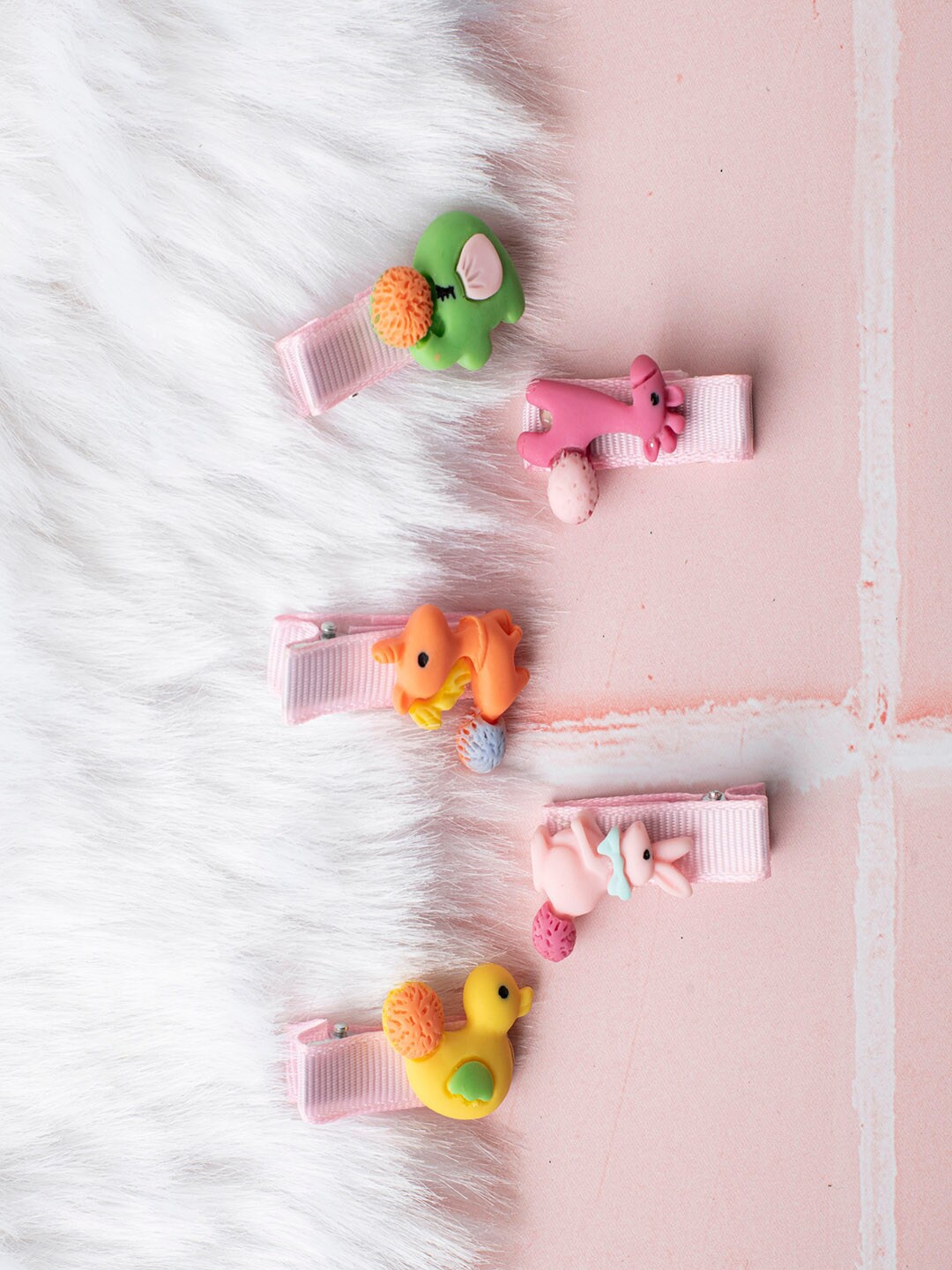 

Jewelz Girls Set of 5 Alligator Hair Clip, Multi