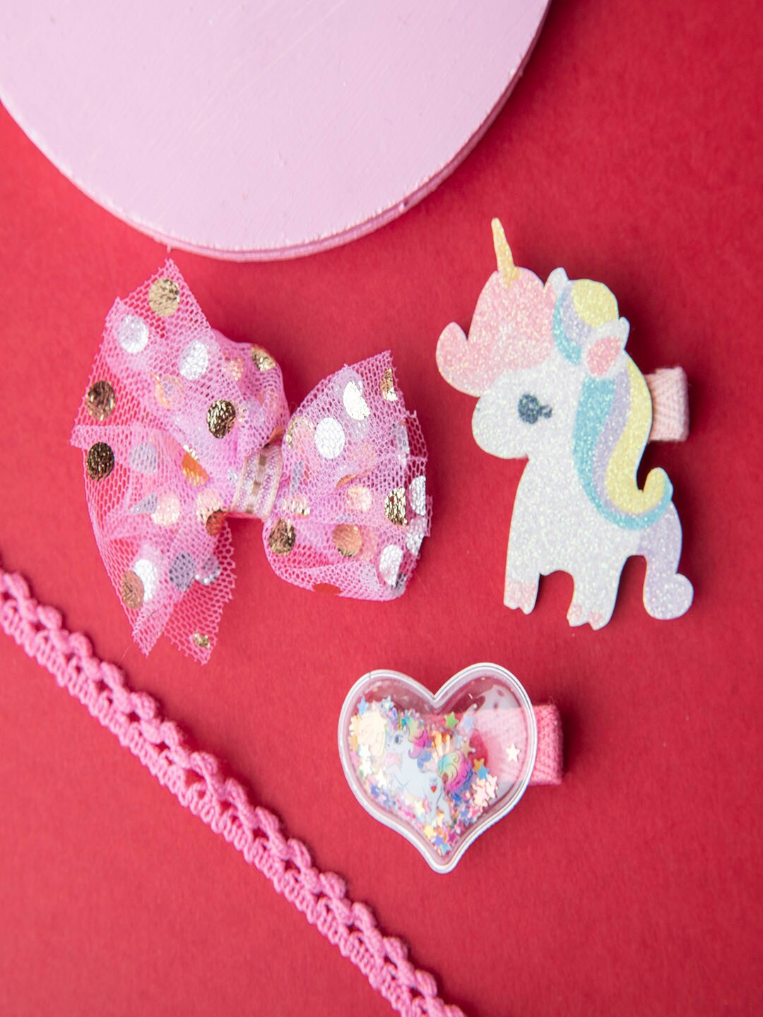 

Jewelz Girls Pink & Blue Set of 3 Embellished Alligator Hair Clip