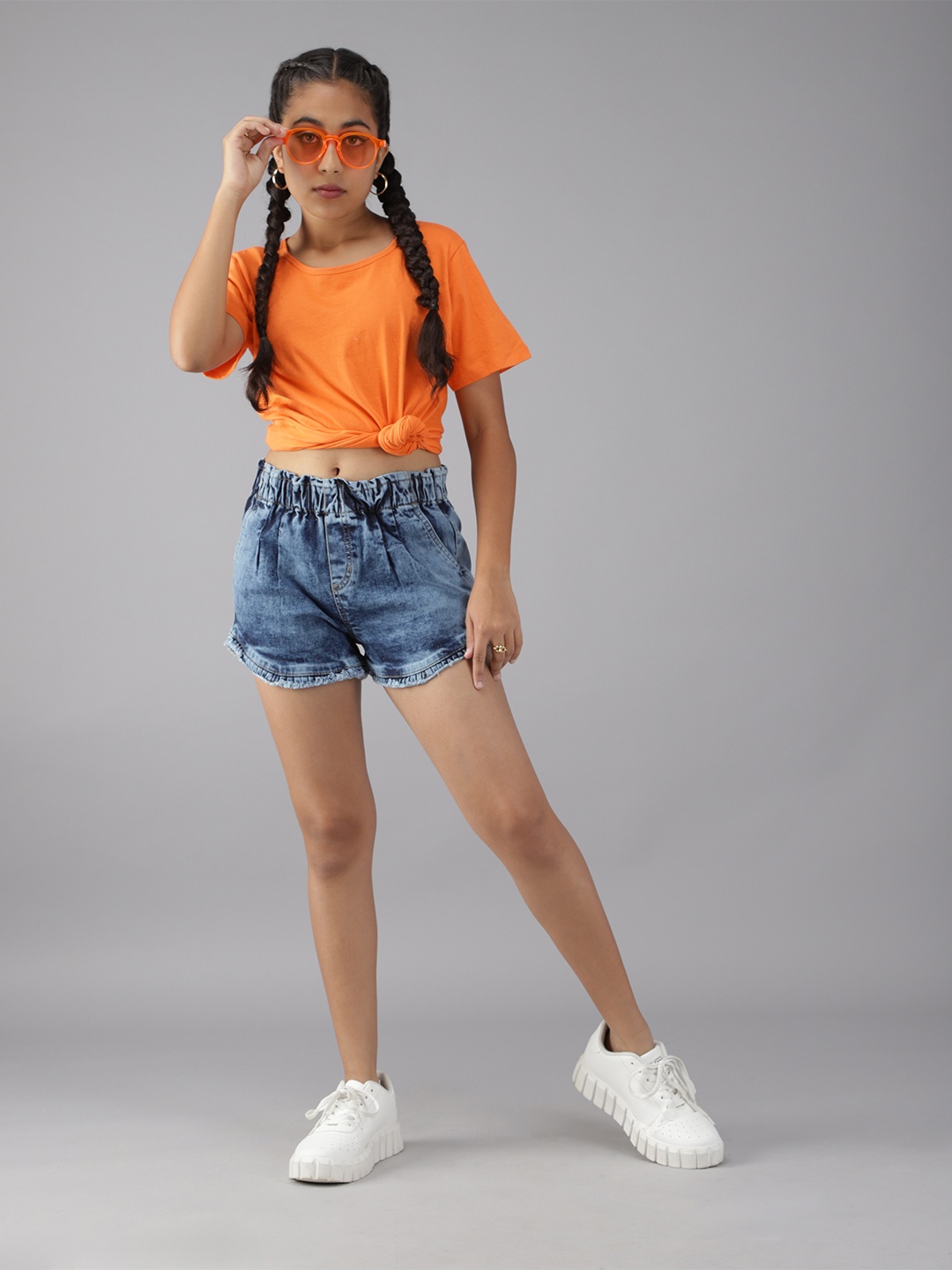 

UTH by Roadster Girls Blue Denim Shorts