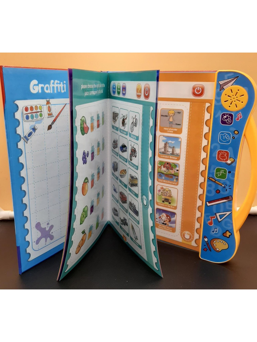 

CHOCOZONE Kids Multicolored Musical Learning Study Book, Multi