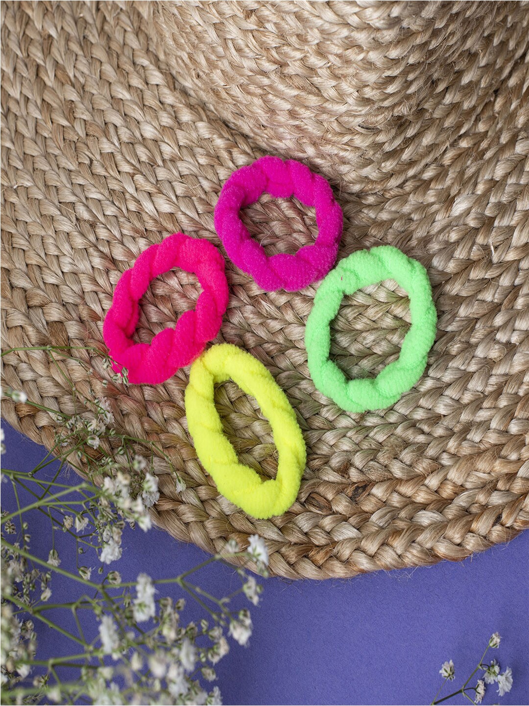 

Jewelz Women Set of 4 Ponytail Holders, Multi
