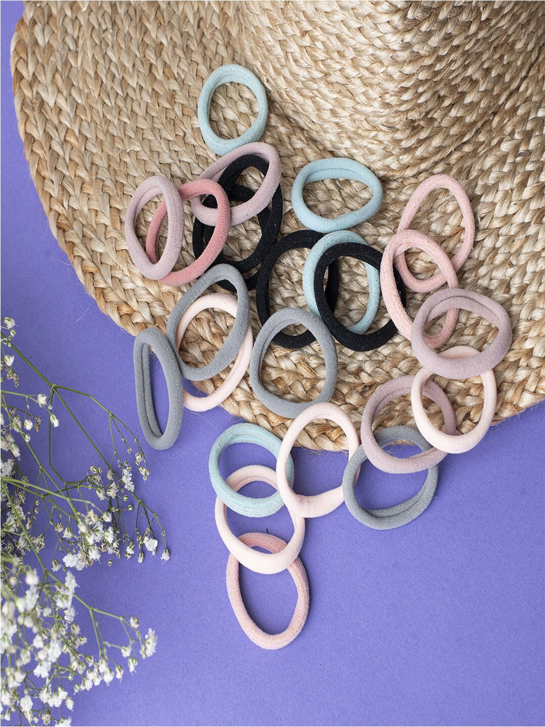 

Jewelz Women Set of 20 Ponytail Holders, Multi