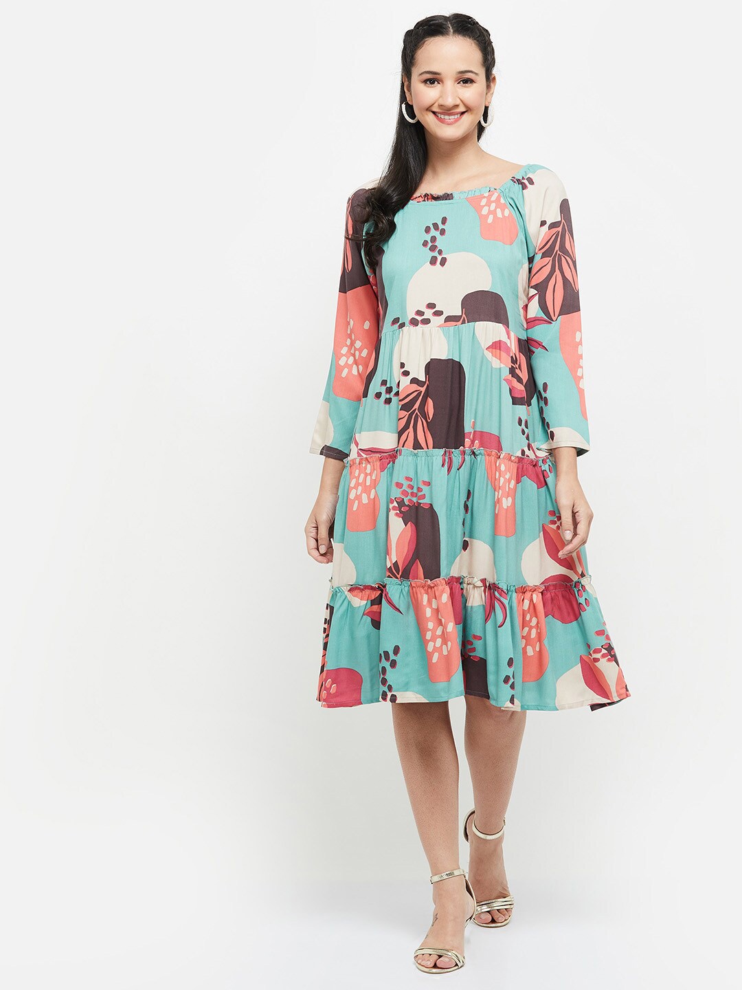 

max Multicoloured Floral Dress, Multi