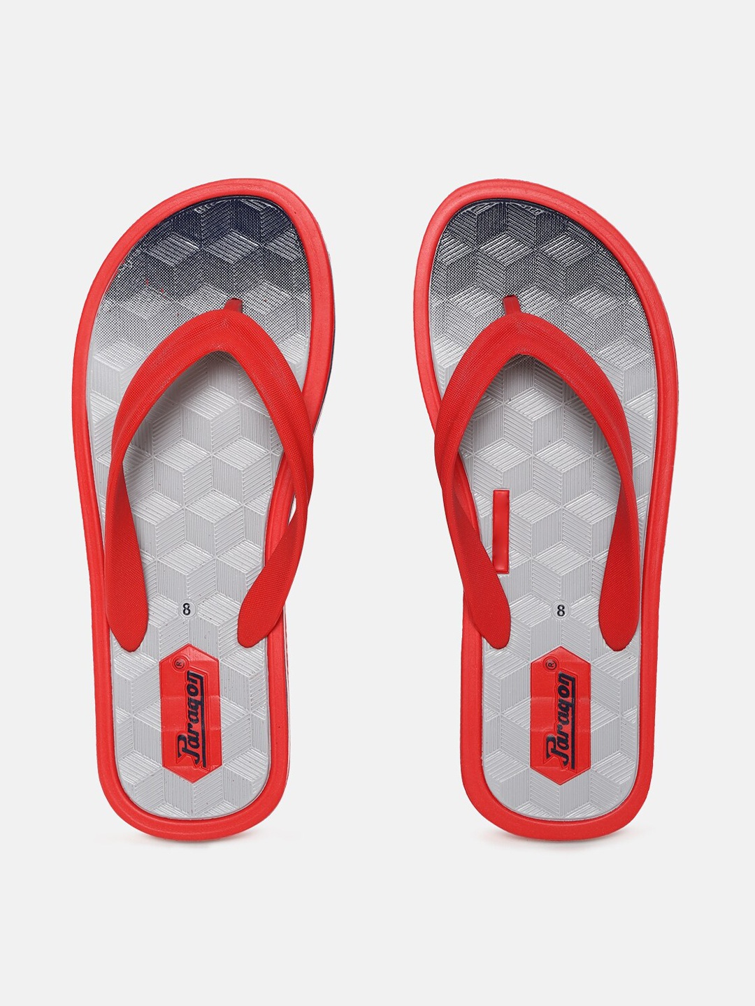 

Paragon Men Red & Grey Thong Flip-Flops