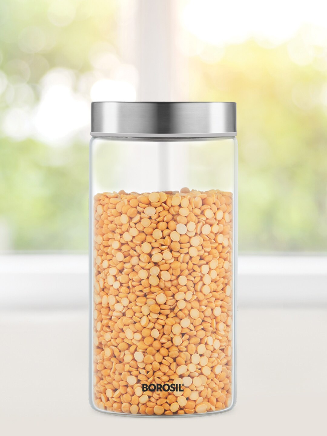 

BOROSIL Transparent Solid Air-Tight Glass Storage Container
